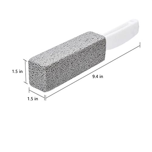 Image of Pumice Cleaning Stone with Handle Toilet Bowl Cleaner Hard Water Ring Remover for Bath /Pool /Kitchen /Household Cleaning(8)