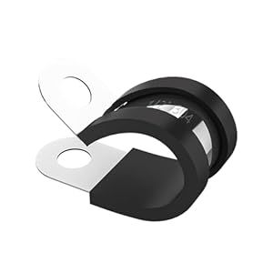 Ucanvin 50 Stück Edelstahl Gummi Rohrschellen