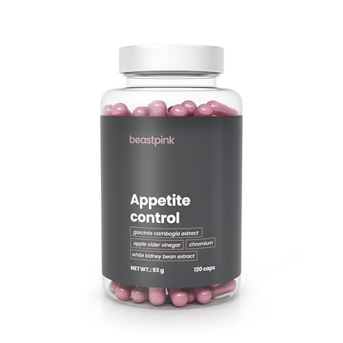 BeastPink Appetite Control - Capsule per Donne - Estratto di Fagioli Bianchi, Estratto di Frutto di Garcinia Cambogia, Cromo per Metabolismo e Glucosio - Integratore per Gestione del Peso, 120 cps