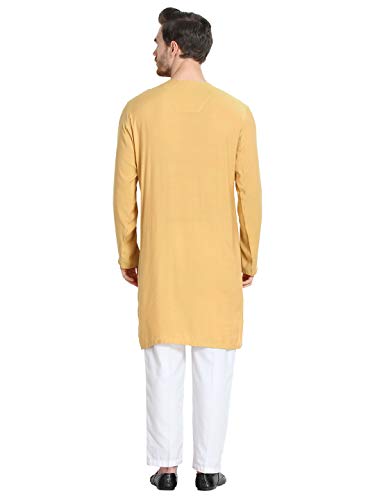 Image of Leriya Fashion Men's Slub Cotton pathan Suit Kurta