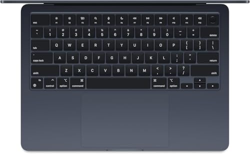 Image of 2023 Apple MacBook Air with Apple M2 Chip with 8-Core CPU /10-Core GPU (15-inch, 16GB RAM, 512GB SSD Storage) (QWERTY English) Midnight (Renewed)