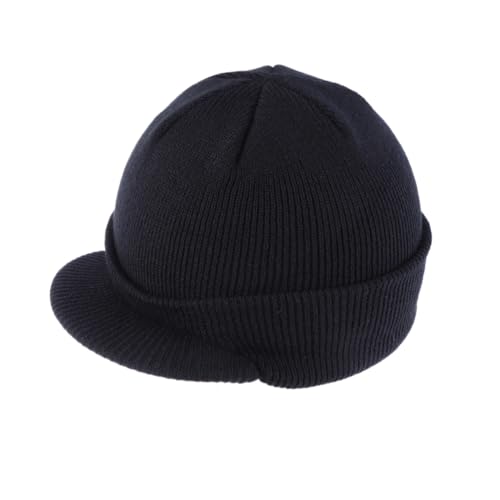 Beaupretty Gorro Curvada Hombres y Mujeres Gorro de Térmico y Actividades Aire Negro