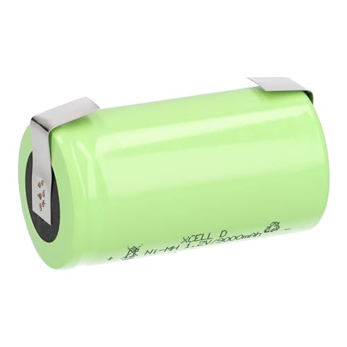 Mono Akku Flattop NI-MH 1,2V 8500mAh U Lötfahne - Langlebig - Wartungsfrei - Zuverlässig - Ersatzakku