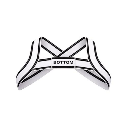 Harness Bottom White-Black Barcode Berlin: arneses y ropa clubwear de hombre