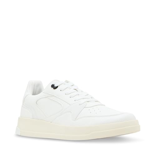 Steve Madden Men's Dynamo, White Leather,13