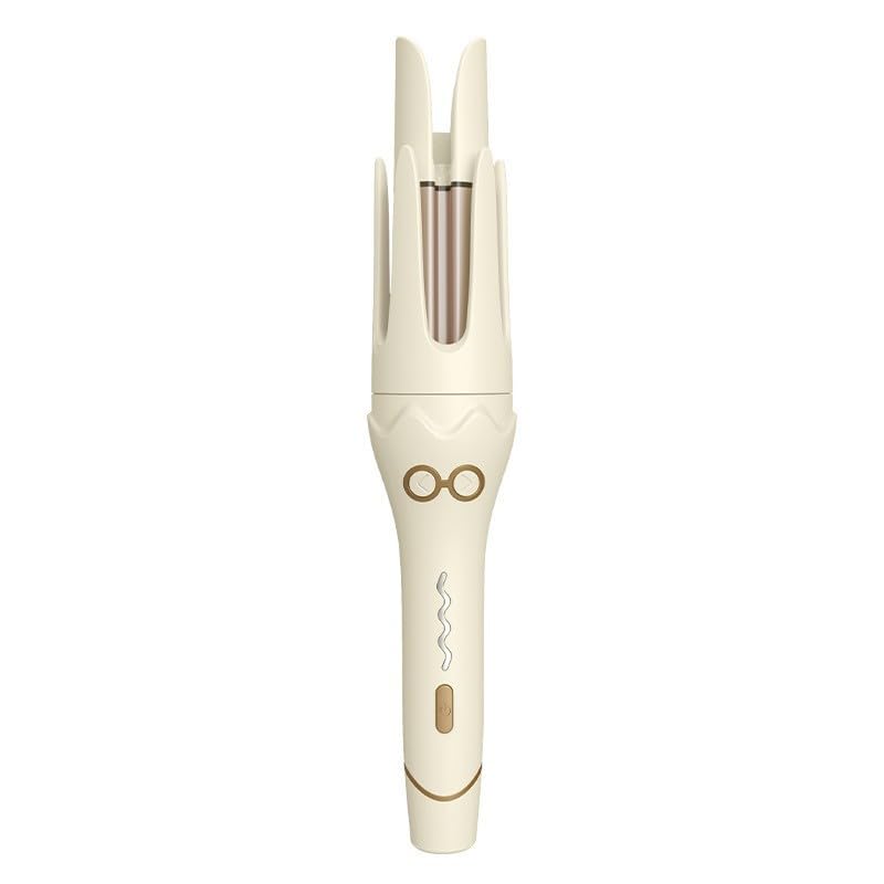 36mm Automatic Big Curling Iron | Negative Ion Hair Curler for Big Waves | Heat Tool with Rotating Barrel | Beige-image-45