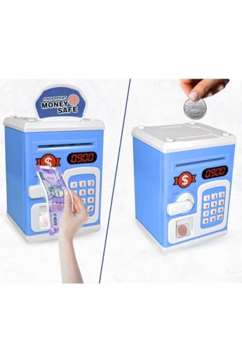 Image of New ATM Piggy Bank for Kids Boys and Girls | Money Box with ₹10,000 Saving Target | Money Bank with Lock & Touch Sensor | Auto Scroll Cash Gullak for Kids | Piggy Bank for Girls & Boys
