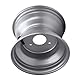 18x9.50 8 ATV Rad Rand Hochfestigkeit Aluminiumlegierung 8 Zoll Rim Hub Go Karts Carts Silber (Drei Loch (Lochabstand: 78 mm / 3.07in))