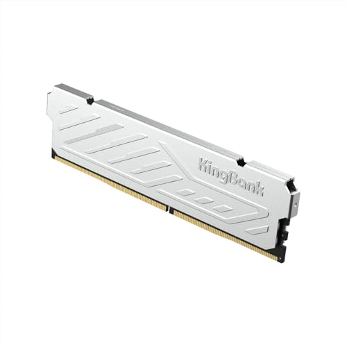 Image of KingBank Computer Desktop Memory Ram DDR4 8GB 3200MHZ CL16 1.35V XMP2.0 Overclocking with Heatsink for PC Gaming /Office /PS,Silver