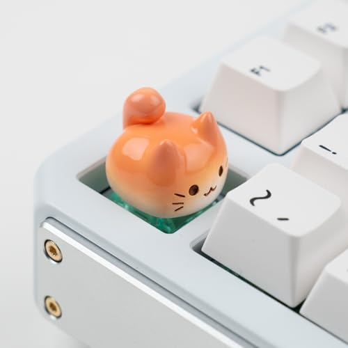 Witwikey Artisan Cat Keycap for Mechanical Keyboards Esc...
