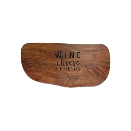 Image of Sheesham Wooden Cheese Board Platter for Serving,Chopping & Cutting|Handcrafted Wooden Plate for Vegetables, Fruits & Cheese|Gift for Birthday, Housewarming & Wedding17 x8.5-Large