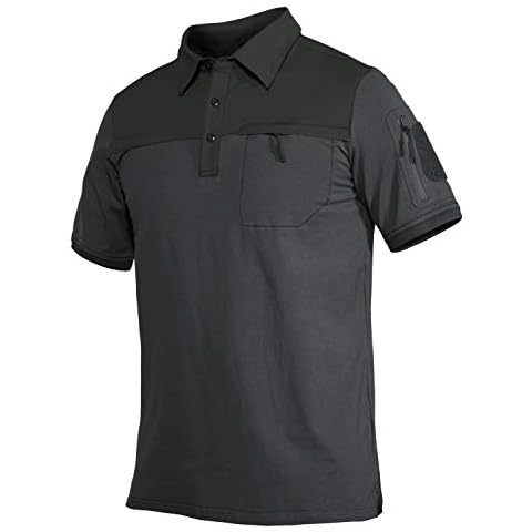 Polo táctico de manga corta MAGCOMSEN para hombre con bolsillos con cremallera Cover