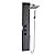 VEVOR Shower Panel Tower System with Rainfall Shower Head, 49 in Brushed Stainless Steel Shower Column, 4-Function Faucet, Wall-Mount Rain Massage System, with 4 Body Jets, Handheld, and Tub Spout