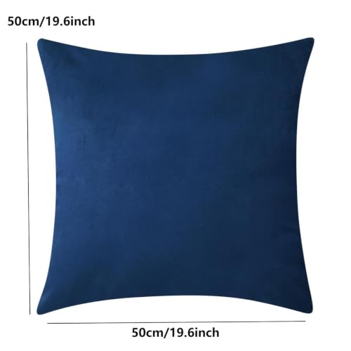 Throw Pillow Covers Pack of 2, 19.6x19.6 Shrink-Resistant Pilling-Resistant Fade-Resistant Soft Pillow Cases with Zipper,Machine Washable Wrinkle-Resistant Home Decor for Sofa Living Room - image 7
