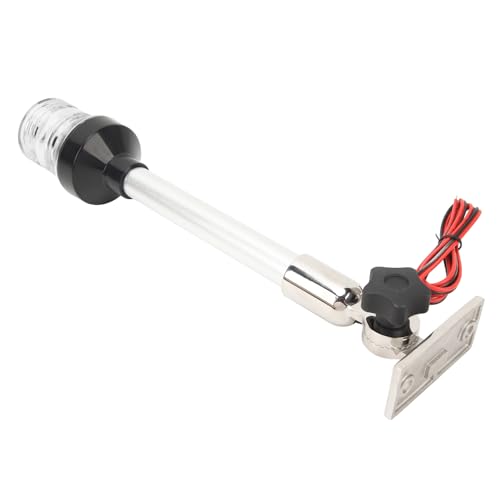 Luz de Popa, Aplicação Ampla de Alto Brilho, Base de Aço Inoxidável para Barco, Led Dobrável, Luz de