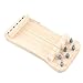 Chinese Zither Finger Trainer Solid Wood Mini 6 String Musical Instrument Fingering Practice Tool Portable Travel Size for Beginners and Students Wood Color 21 x 9.5cm