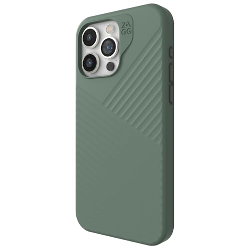Coque premium iPhone 15 Pro Max ZAGG Denali verte double couche solide