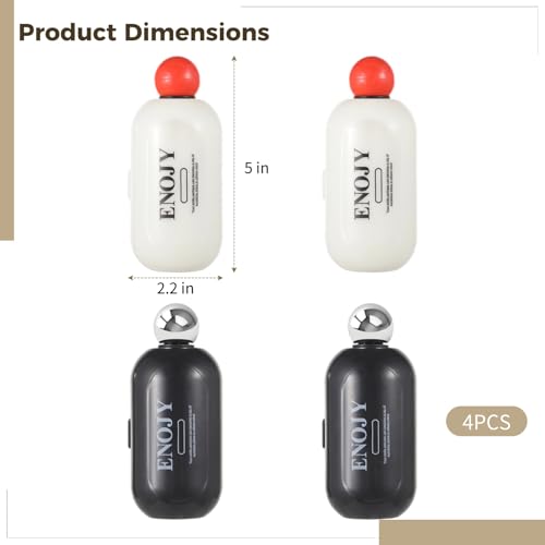 Image of 4 PCS Reusable Washable Lint Rollers for Clothes - Travel Lint Roller with Flip Dust Cover & Detachable Scraper for Clothes Pet Hair