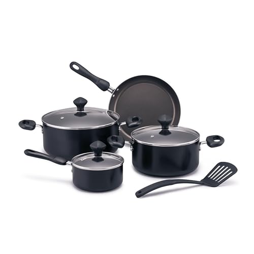 Prestige 8 Pcs Value Pack Cookware Set | Non-Stick Pots And Pans Cooking With Frying Pans Saucepans Saute Pan - Pr22483