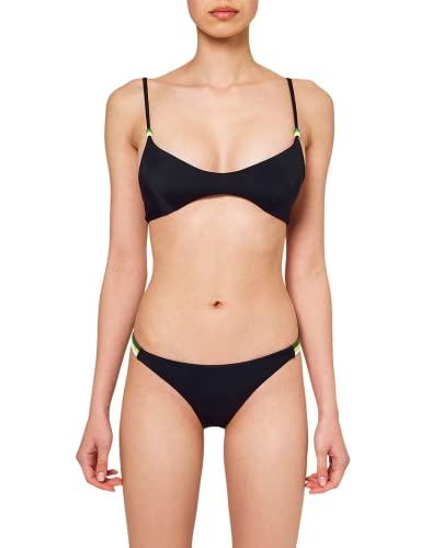 Sundek Top Bralette W818KNL ensemble de bain noir à coupe brésilienne
