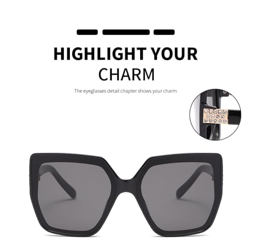Nuevas Gafas de Sol cuadradas con gradiente de Moda 2025, Gafas de Sol de Lujo a la Moda con decoración de Diamantes, Gafas de Sol con protección UV400