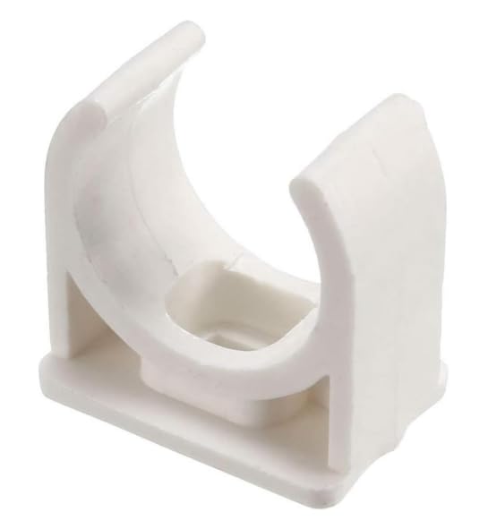 10 Pcs U-Shaped PVC Water 50mm Pipe Clamps Clips, U-Shaped Buckles Fit for 2" (50mm) Water Pipes and TV Trays Tubing Hose Hanger Support Pex Tubing