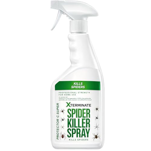 Xterminate Spider Killer Spray 1L - Spider Repellent for Indoor & Outdoor Use - HSE Approved, Pet and Child Safe, Kills All Types of Household Spiders - Non-Staining & Low Odour - 12 Week Protection