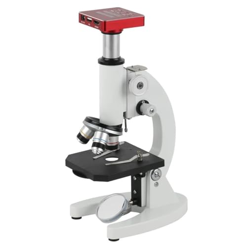 実験用顕微鏡スライド 40X - 640X 学生生物顕微鏡研究室専門の生物学的三眼顕微鏡 HDMI USB ビデオカメラ 顕微鏡部品(37MP HDMI USB)