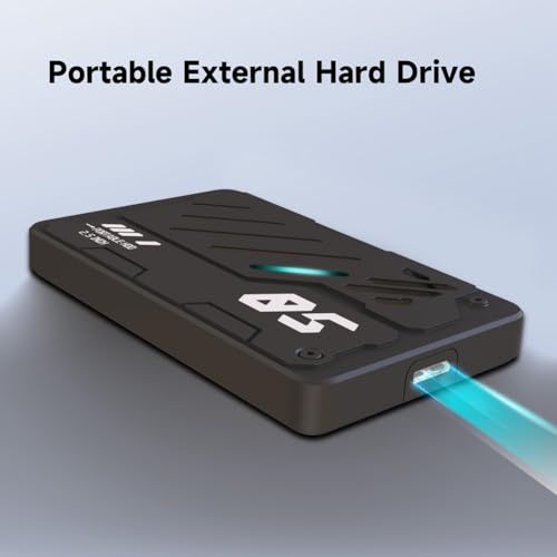 Disco duro externo para PC portátil de 500 GB ideal para trabajar viajas con estilo RGB 3