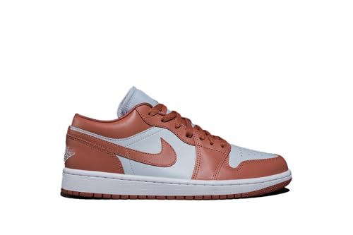 NIKE Jordan 1 Low Women Pure Platinum/Sky J Orange DC0774-080 7.5