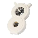 Mikikit Frühlingszwiebelschneider aus Edelstahl Kompakter Gemüsehobel mit Scharfem Klingenmesser Ergonomischer Haushalts Gemüseschneider für Präzises Schneiden von Frühlingszwiebeln