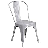 Flash Furniture Metal Chair, Silver