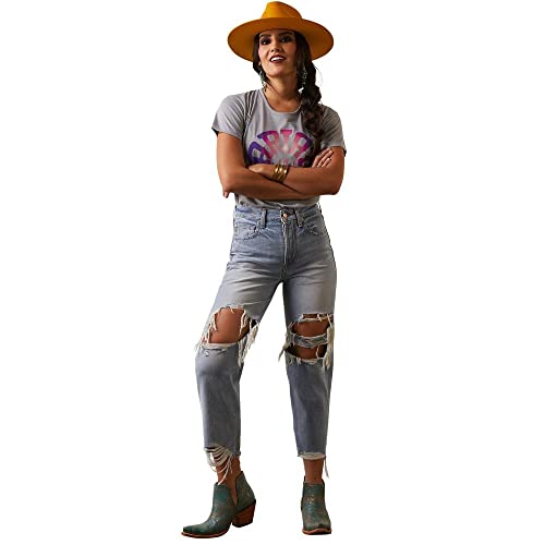 Ariat Womens Ultra High Rise Tomboy Straight Jean Mykonos