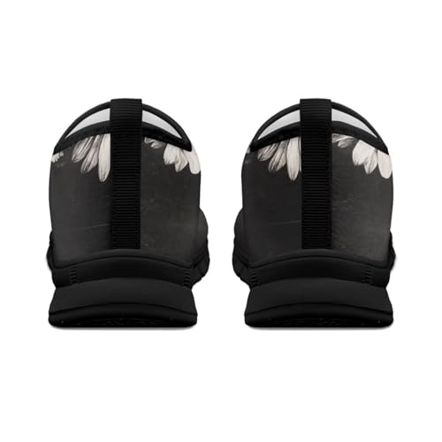 Skull Print Slip on Shoes for Men Women Loafers Hands Free Shoes Running Sneakers Breathable Walking Shoes3