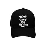 InterestPrint Funny Quote Bitch Don't Kill My Vibe Adjustable Baseball Cap for Men Women - Classic...