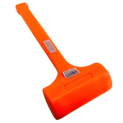 ARTESIA TOOL 4-Pound Neon Orange Dead Blow Hammer | Reduces Recoil and Vibration