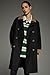 Orolay Women's Double Breasted Trench Coat Waterproof Casual Barn Jacket Long Windproof Outerwear with Corduroy Collar Black X-Large