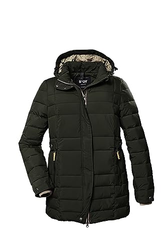Veste matelassée grande taille STOY Stw 6 Wmn avec capuche amovible pour femme