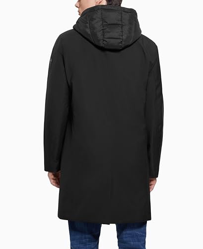 GUESS Men's Owen Bomber Hooded Jacket2