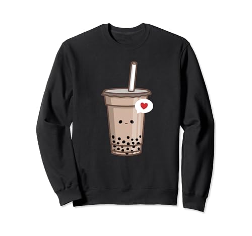 Kawaii Bubble Tea Love Cute Boba Tea Girl Sweatshirt
