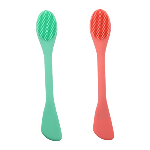 VINTORKY Skin Care Brush Set 2pcs Face Cleansing Brush Exfoliating Face Scrubber