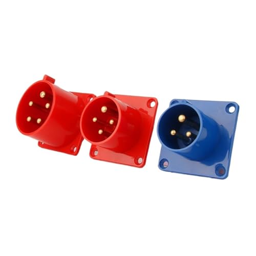 Prise de panneau murale industrielle 4P 16A pour alimentation triphasée 380V