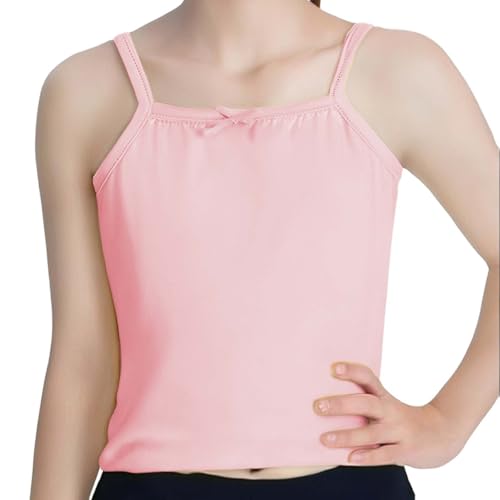 Dance Tank Tops for Girls Camisole Sleeveless Shirt Tank Tops Kids Girls Spaghetti Strap Camis Dance Blouses Clothes
