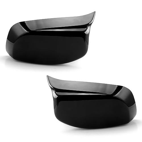 Coques de rétroviseur ABS noir brillant style premium pour BMW E60 E61 E63 E64