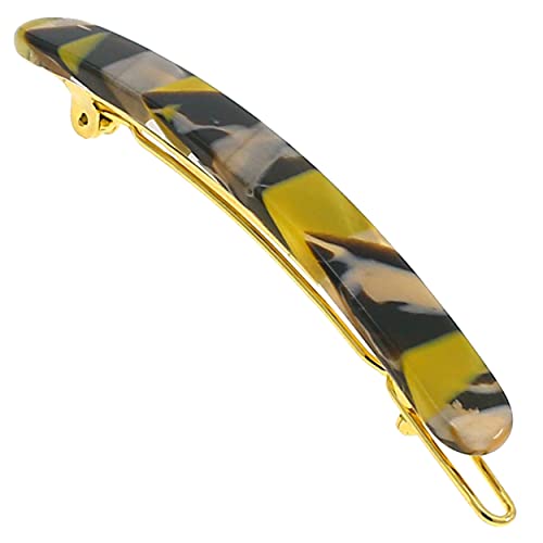 Camila Paris CP3156 French Hair Barrettes Clips for Women Handmade Small Girls Side Slide-in Barrette Clip, Hair Accessories for Women. Strong Hold No Slip Grip Fashion Durable Styling, Made in France