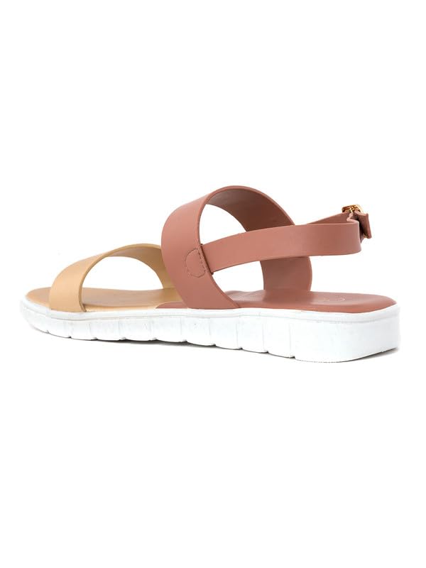 Image of Khadim's Cleo Pink Flat Sandal for Women (5610965)