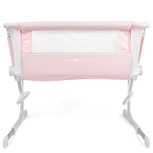 Image of Baby Delight Beside Me Dreamer Bassinet | Bedside Sleeper | 6-Position Height Adjustment | Peony Pink