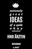 Notizbuch für HNO Ärzte / HNO Arzt / HNO Ärztin: Originelle Geschenk-Idee [120 Seiten gepunktet Punkte-Raster blanko Papier]