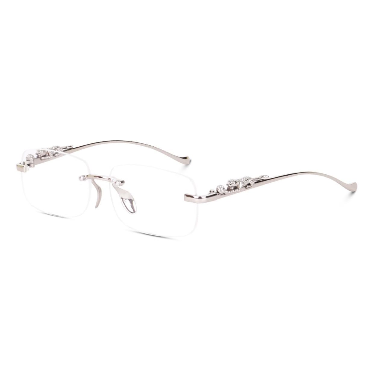 Rimless Rectangular Sunglasses for Men & Women | Polycarbonate Lens with Designe Metal Temples | UV400 Protection | Unisex Eyewear-picture-46