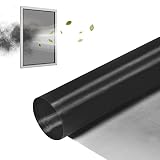 Yotache Pollenschutzgitter 100×250cm, Fliegengiter für Allergiker Anti-Fog/Staub/Öl/Mücken geeignet für Fenster Türen 135 Maschenweite Schwarz